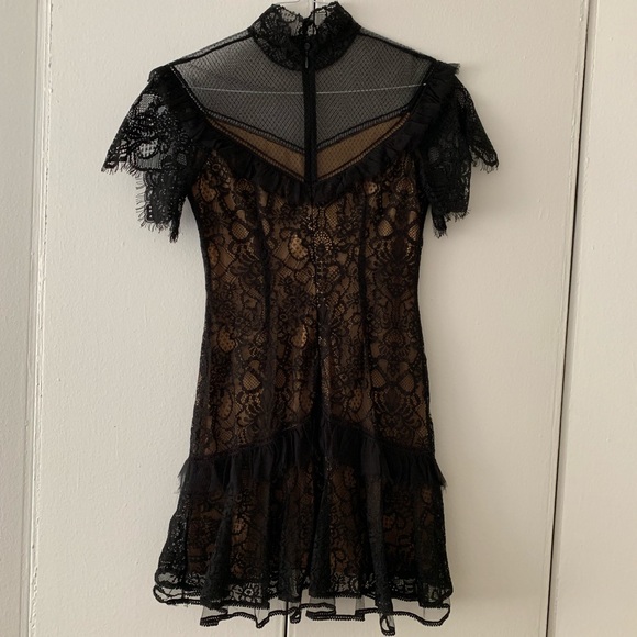 JONATHAN SIMKHAI Mixed Lace Mini Dress - Picture 7 of 8